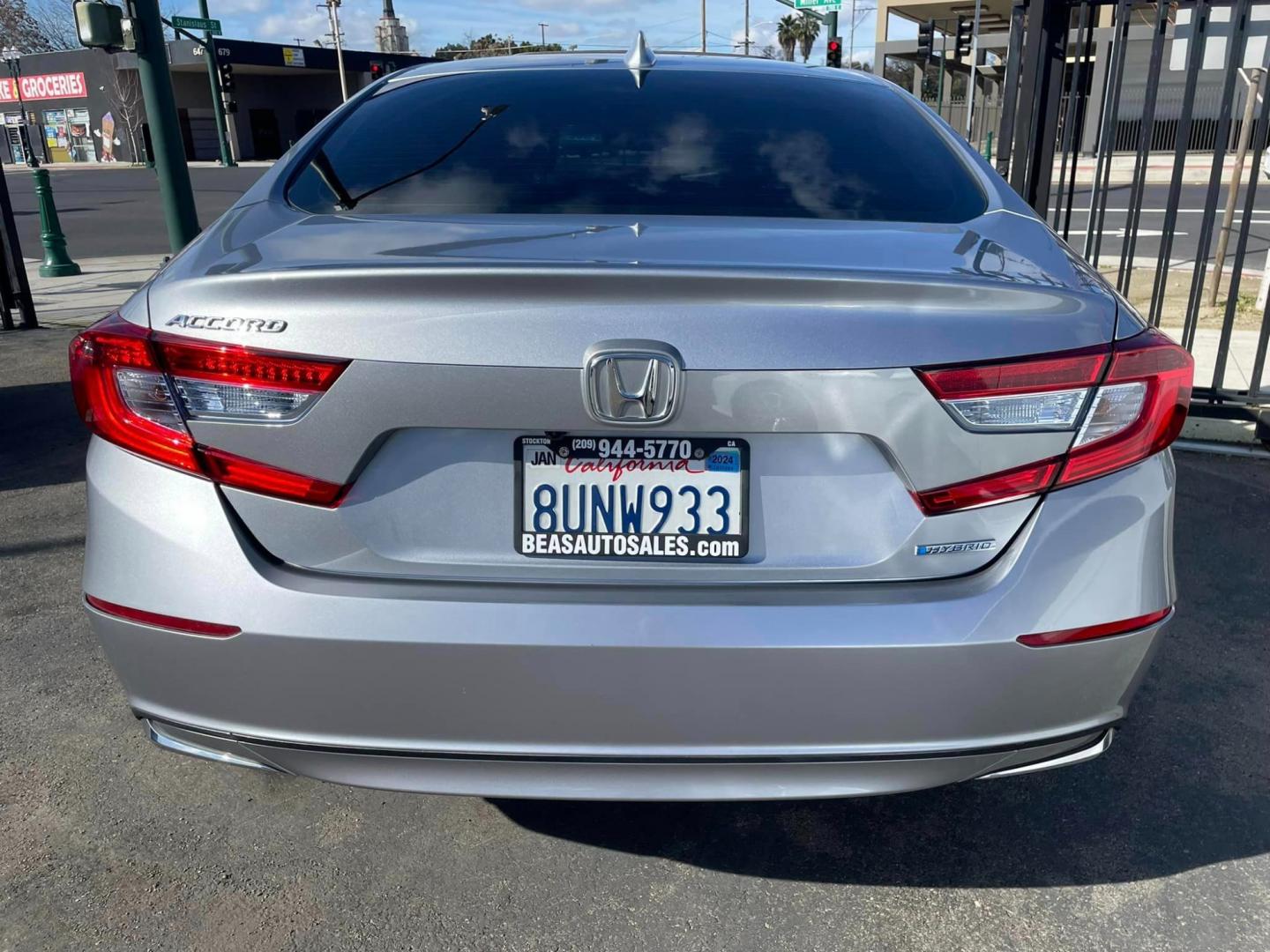 2020 SILVER /BLACK Honda Accord Hybrid EX-L (1HGCV3F53LA) with an 2.0L L4 DOHC 16V HYBRID engine, CVT transmission, located at 744 E Miner Ave, Stockton, CA, 95202, (209) 944-5770, 37.956863, -121.282082 - PLUS TAXES AND FEES - Photo#13